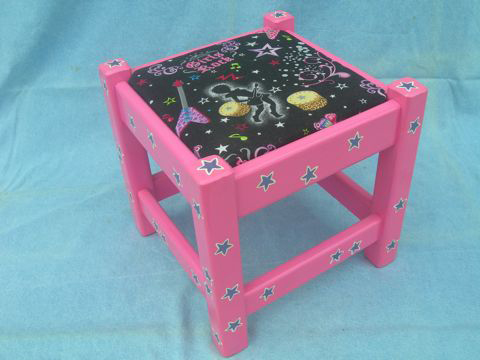 Girls Rock Galaxy Stool