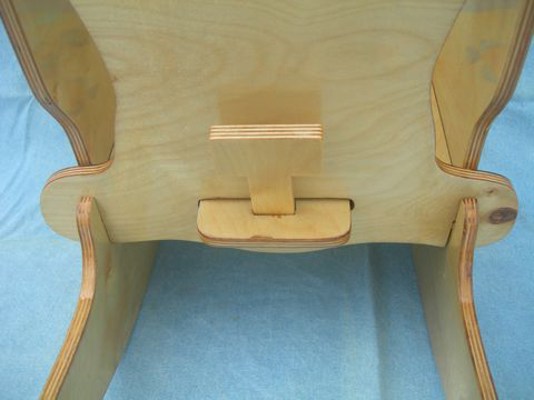 Child’s Puzzle Rocker – Back View