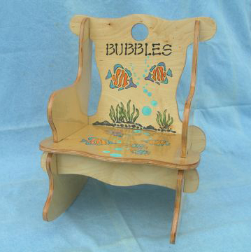 Child’s Puzzle Rocker – Front View