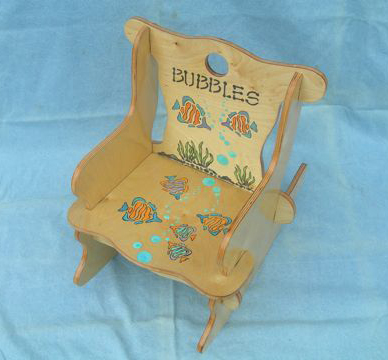 Child's Puzzle Rocker : Bubbles