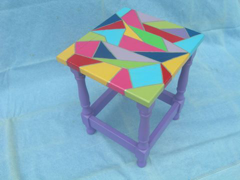 Stained Glass Style Mini Table