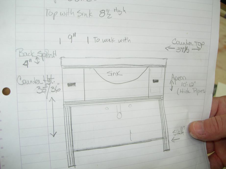 Custom Sink Cabinet