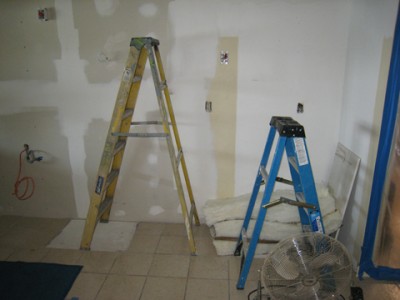 Gutted05 Put the walls back together again