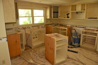 InProgress13 Out come the original cabinets